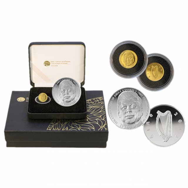 JFK &euro;20 Gold Proof and &euro;10 Silver Proof Two