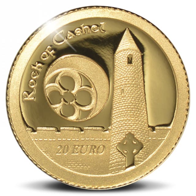 Medieval Irish Architecture &ndash; Rock of Cashel &euro;20 Gold Proof Coin 2013