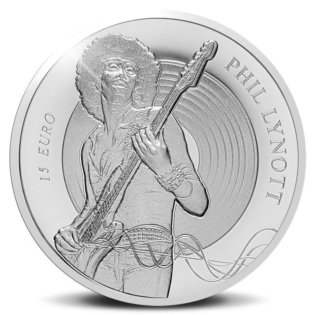 Phil Lynott €15 Silver Proof Coin 2019