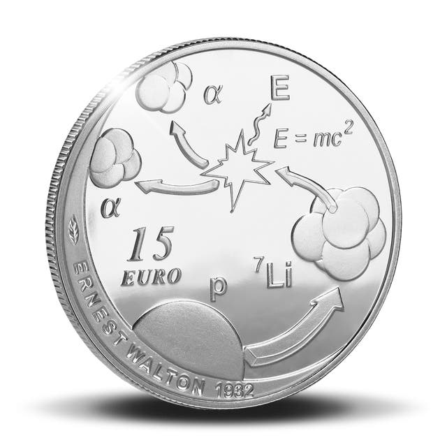 €15 Silver Proof Coin 2015 – Ernest Walton 